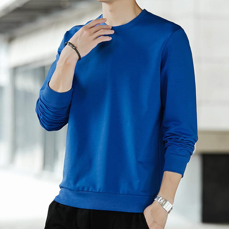 Asgard777 - BAJU SWEATER POLOS PARKER /  baju cowok / baju pria / baju panjang