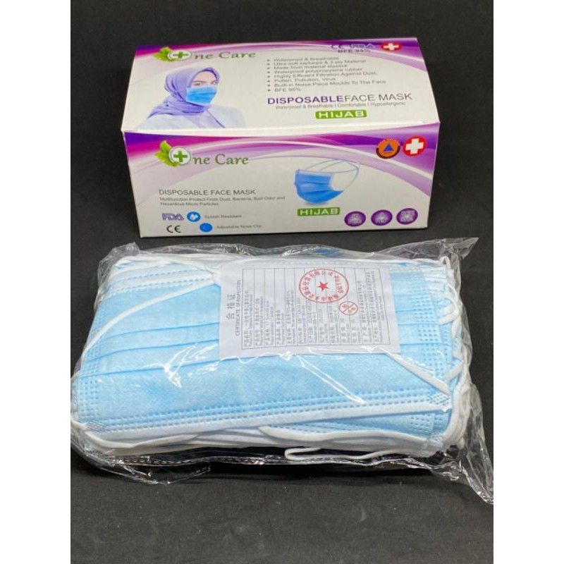 Masker hijab i care 3 ply