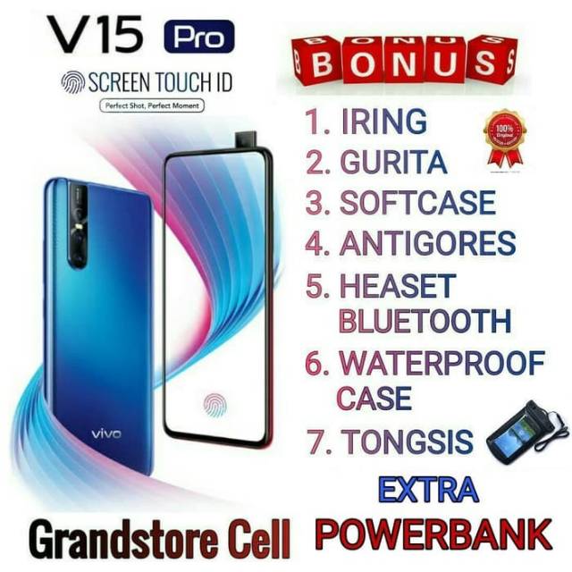 VIVO V15 PRO RAM 6/128 GB GARANSI RESMI VIVO INDONESIA