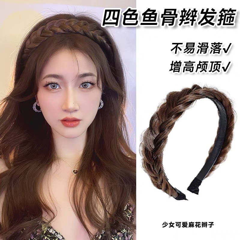 bando-164/Pseudo-bukti geser headband headband kartu jalinan aksesoris rambut baru