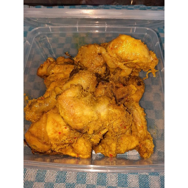 

Ayam Ungkep Bumbu Kuning murah 1 ekor uk 1 KG( 10 ptng)