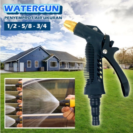 SUPER WATERGUN C SEMPROTAN AIR WATERGUN SPRAY / KERAN SEMPROT SERBAGUNA / HOSE NOZZLE / PENYIRAM TAN