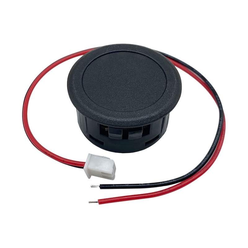 Dc 4-100V Voltmeter Digital LED Dua Kabel Bentuk Bulat