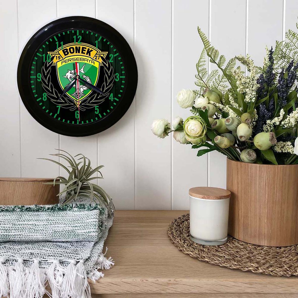 JAM DINDING PERSEBAYA 2   (DIAMETER 30CM)