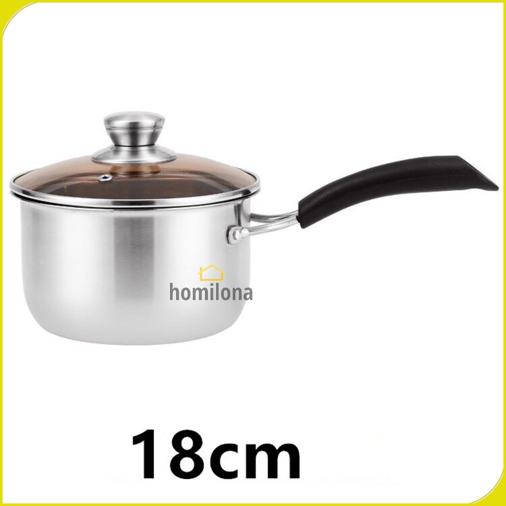 Panci Masak Soup Milk Pot Stainless Steel 18cm - SI LAI FU KC0406 - Silver