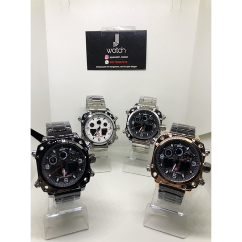 JAM TANGAN FASHION COWOK JAM TANGAN RANTAI COWOK