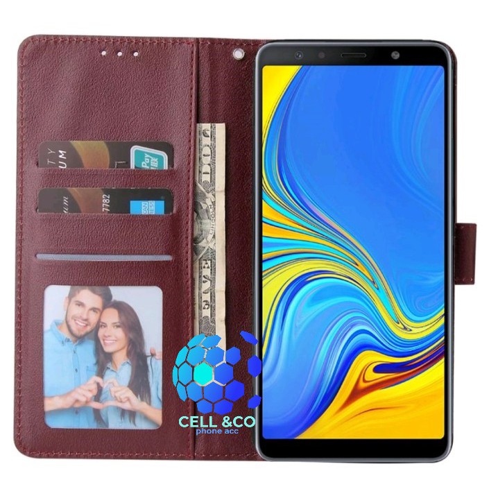 Flip cover SAMSUNG A7 2018 Flip case buka tutup kesing hp casing hp flip case leather wallet