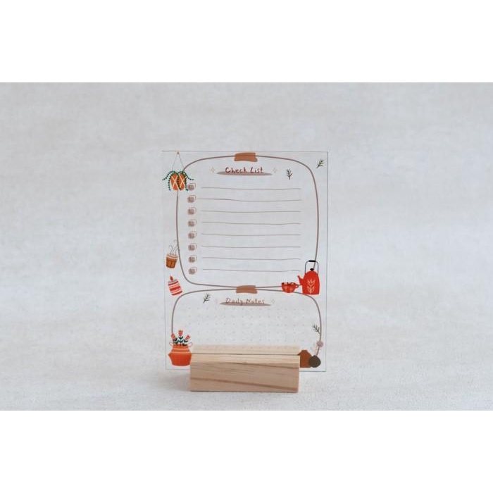 

Bebesail acrylic board notes check list A5
