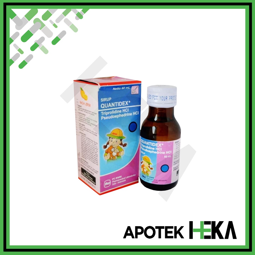 Quantidex Sirup 60 ml - Obat Alergi Saluran Pernapasan Rasa Jeruk (SEMARANG)