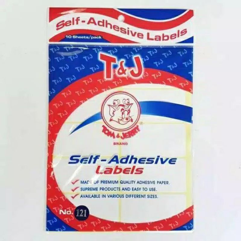 

Tom and jerry label 121 T&j labels no. 121 self-adhesive 1Pack saja