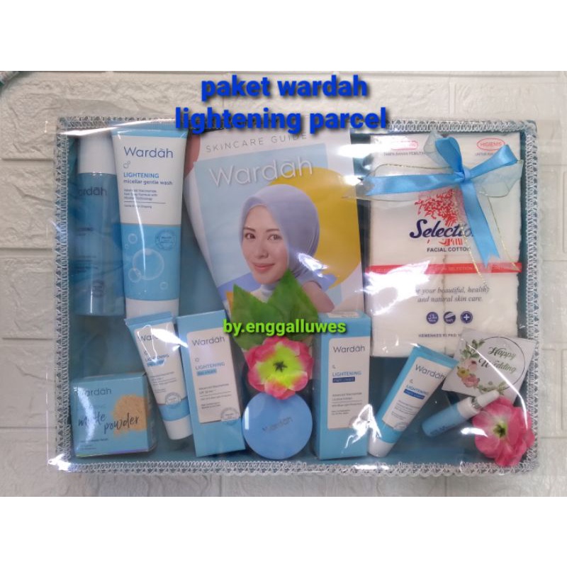 PAKET SESERAHAN WARDAH / PAKET HANTARAN WARDAH LIGHTENING PARCEL MURAH/ HAMPERS WARDAH
