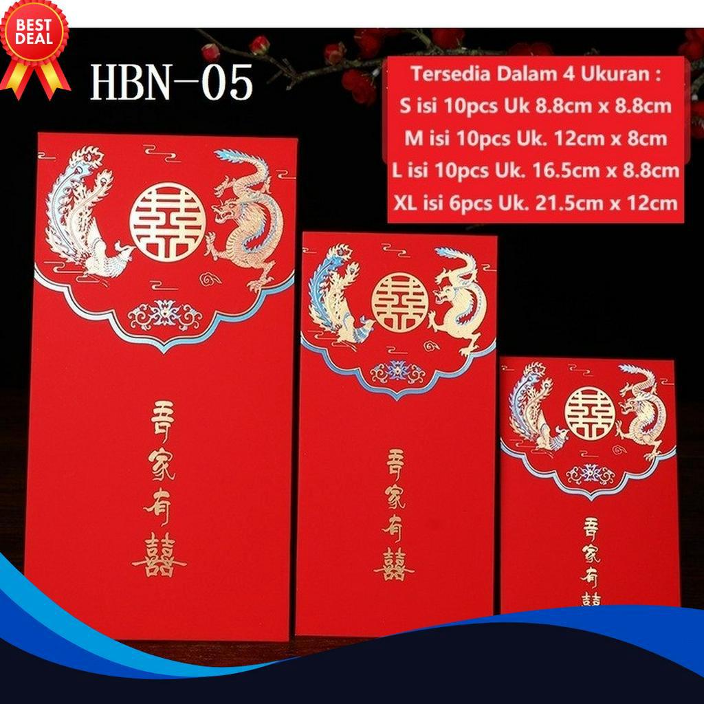 

MURAHMERIAH Angpao Wedding JUMBO XL Amplop Merah Angpau Nikah Pernikahan