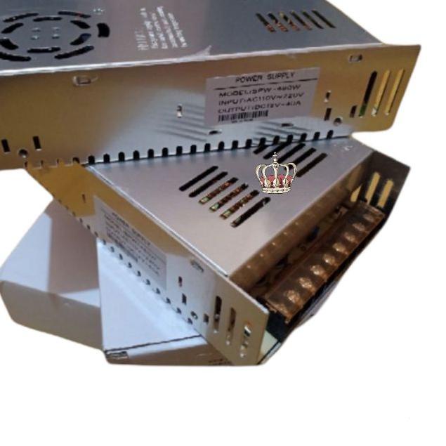 ✵ Power Supply Cctv 12V 40A Power Suply Switching 40 Ampere 12 Volt ➴