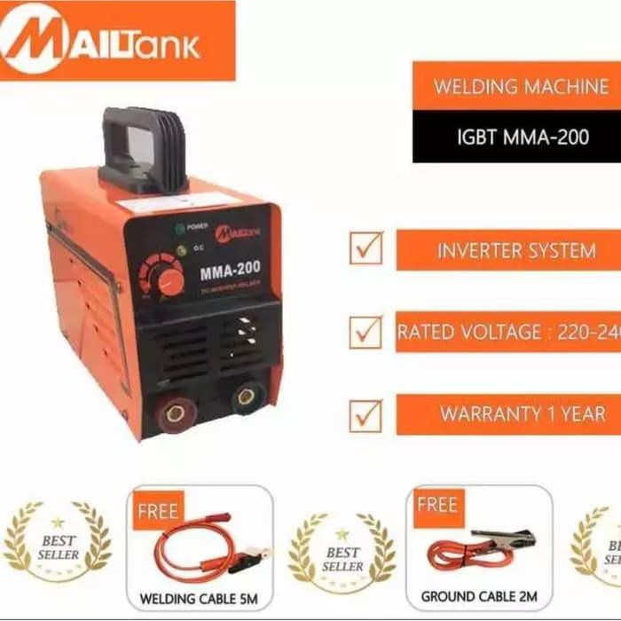 MESIN LAS MMA 200 ORANGE 550 watt MAILTANK HARGA PROMO