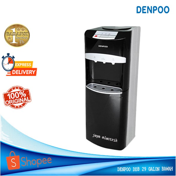 Dispenser Denpoo Galon Bawah DDB 29 3 Kran Low Watt 190 Watt Panas Dingin Normal