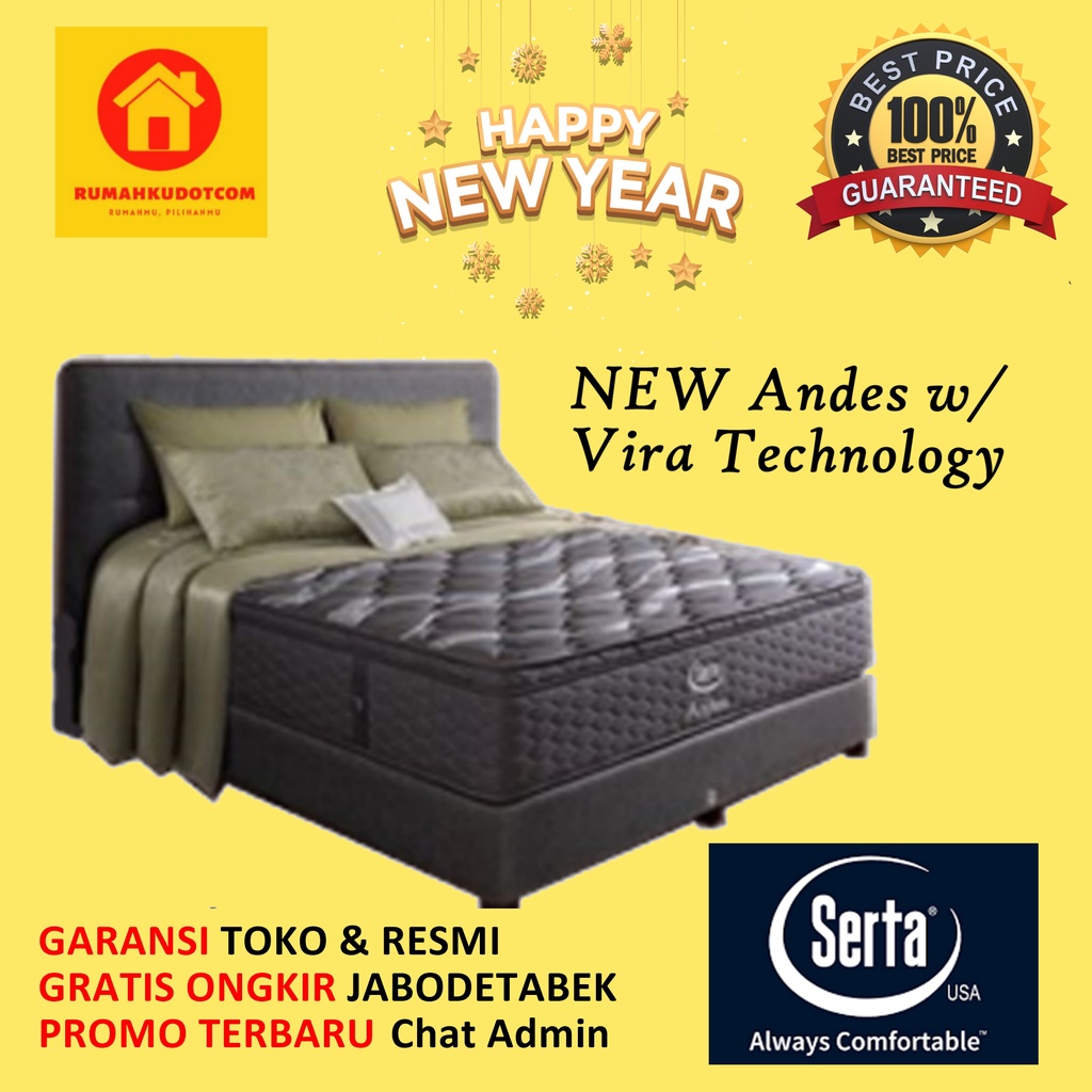 Kasur SERTA New Andes Cool Fiber - SERTA