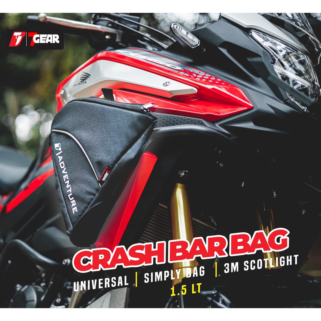 Crashbar Bag Aero 1.5 Liter | Tas Samping Motor Touring | Tas Crashbar Bag