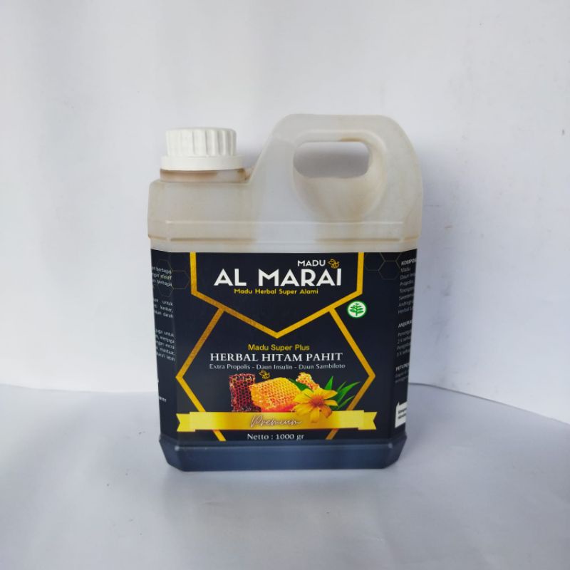 

madu al marai hitam pahit 1kg murni original