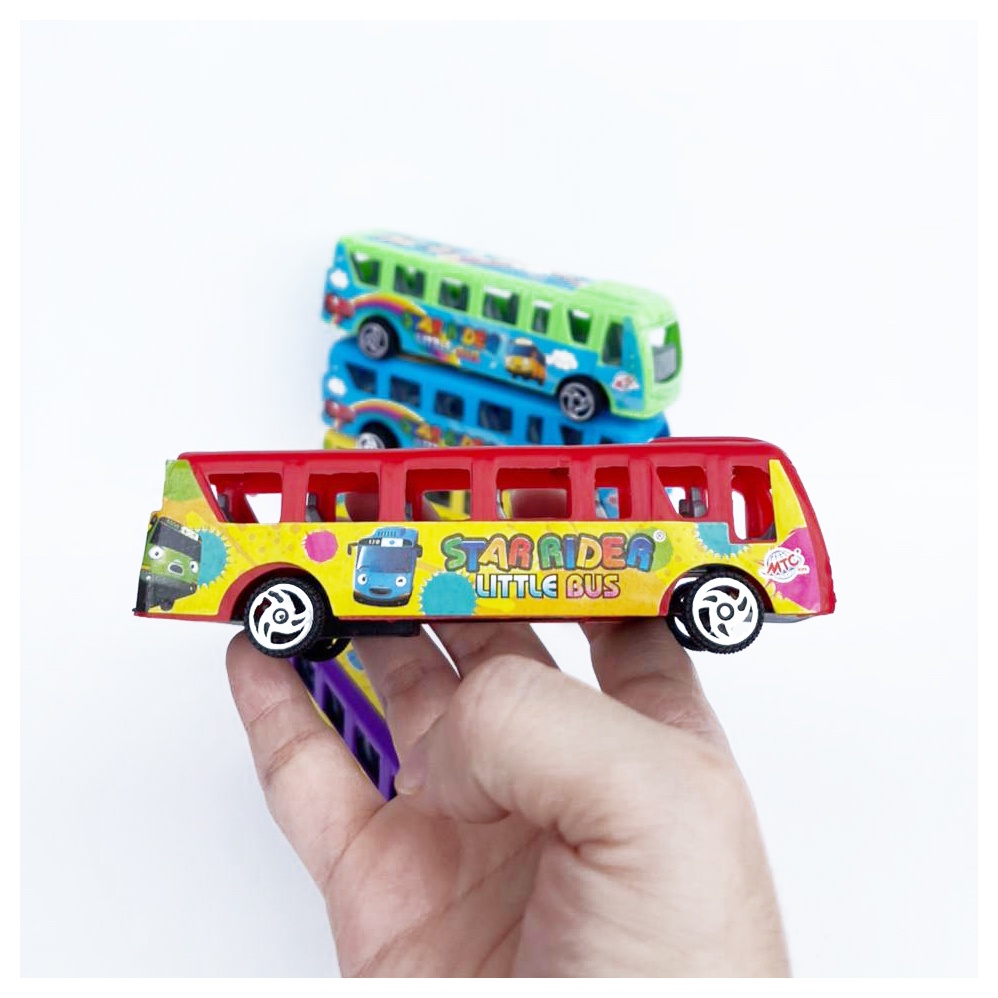 Edufuntoys - LONG LITTLE BUS pulback/ tayo bus panjang/ mainan mobil mobilan/ little bus/ mobil tayo/ mainan anak laki laki-2