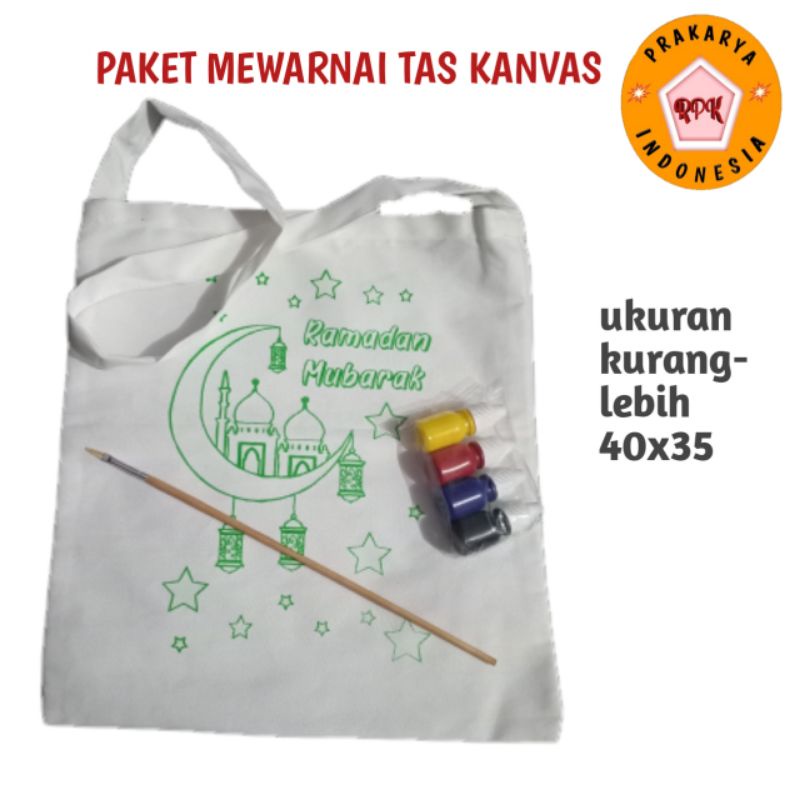 Tas Kanvas lukis paket mewarnai