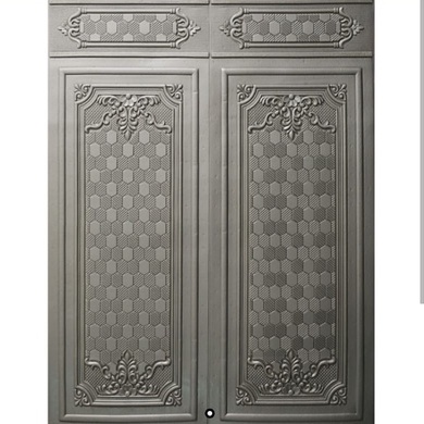 [COD] Wallpaper Dinding Stiker Wallfoam 3D Sticker Dekorasi Kamar Rumah Murah [Seri M] Motif Pintu-ABU