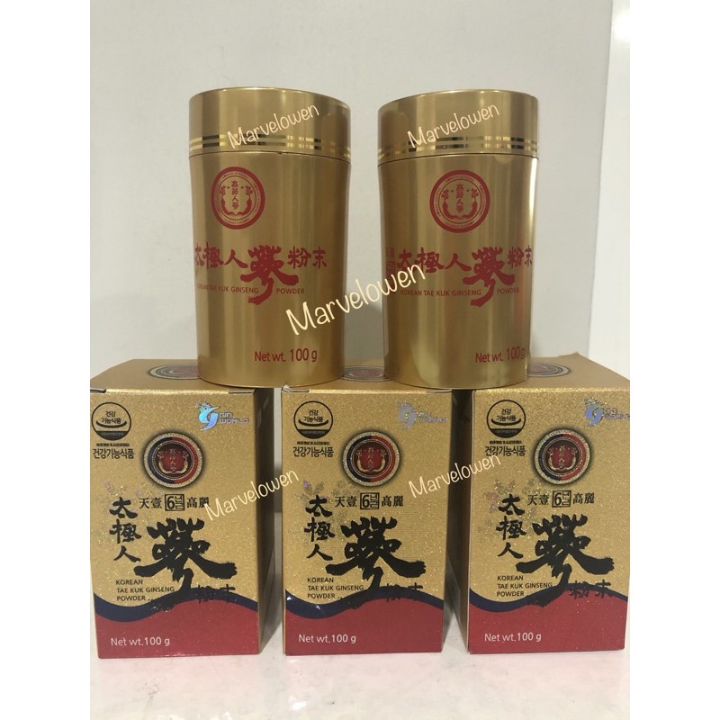 Bubuk Ginseng Korea 100 Gram Suplemen Serbuk