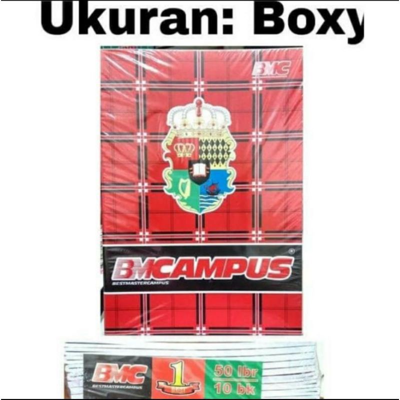 

Buku Tulis Campus BOXY BESAR BMC NOBEL 50 LEMBAR isi 10 BUKU