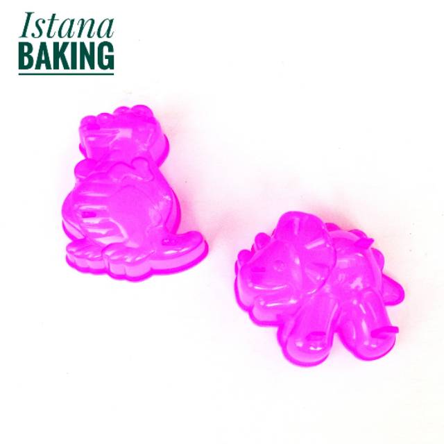 [Bayar di tempat] 4pcs Cetakan bento puding coklat jelly seri hewan dinosaurus