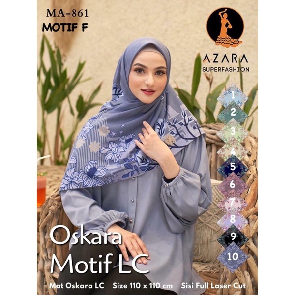 [PART 2] HIJAB SEGIEMPAT OSKARA LC MOTIF