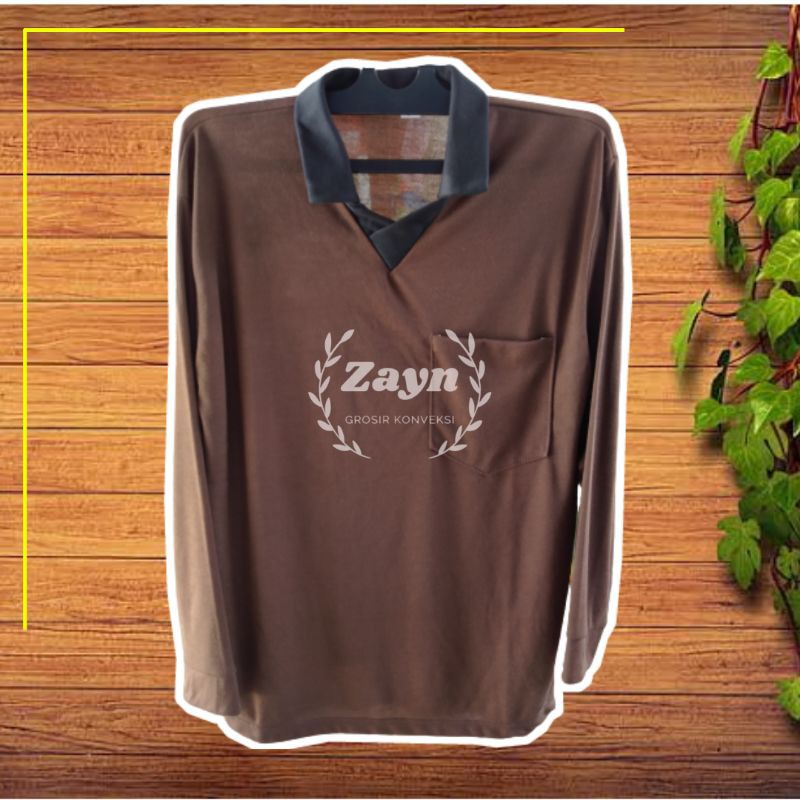 Baju kerja kaos Tani lengan panjang kerah kaos basahan sawah petani proyek lapangan murah sawah