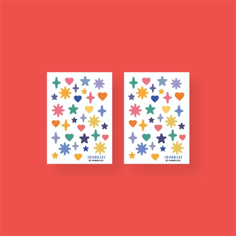 

SPARKLES STICKER SHEET| DECO STICKER| Sticker by Mondaylies