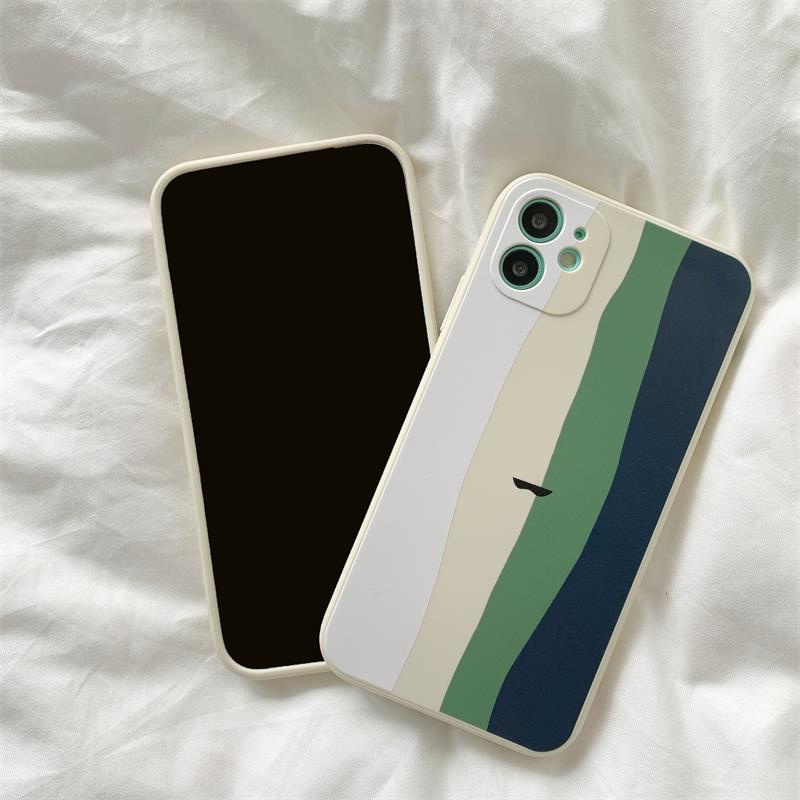 Casing Iphone 12 Pro Max 11 8plus 7plus 6 6s Plus 7 8 Se X Xr Xs Max 11pro Max Motif Pelangi-8