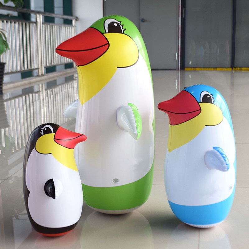 Mary 36cm/45cm/70cm PVC Mainan Tiup Untuk Kreatif Manusia Hidup Kartun Pinguin Tumbler Untuk Anak Kids Hadiah Renang Po