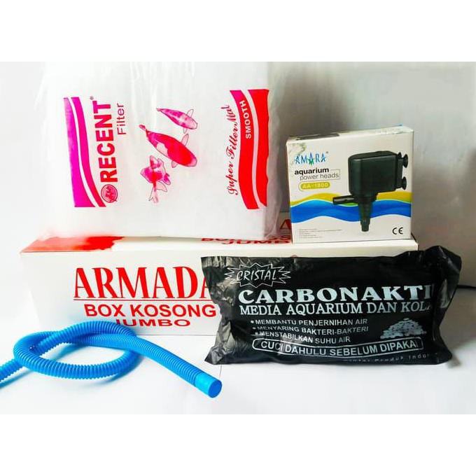 Discount Paket Filter Aquarium Besar 1 - 1,5 Meter Lengkap Ayo Order