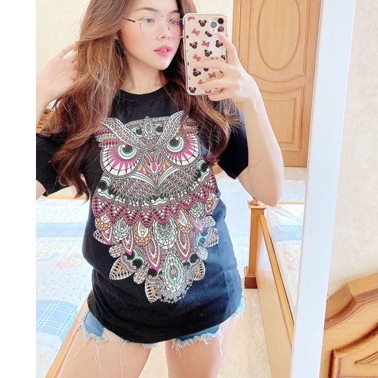 Baju Atasan Wanita - OWL COLLECTION-OWL BATIK-HITAM