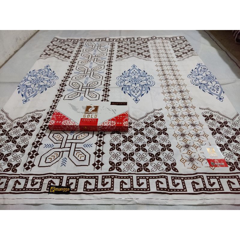 Sarung MANGGA GOLD Kembang Nusantara Motif BATIK