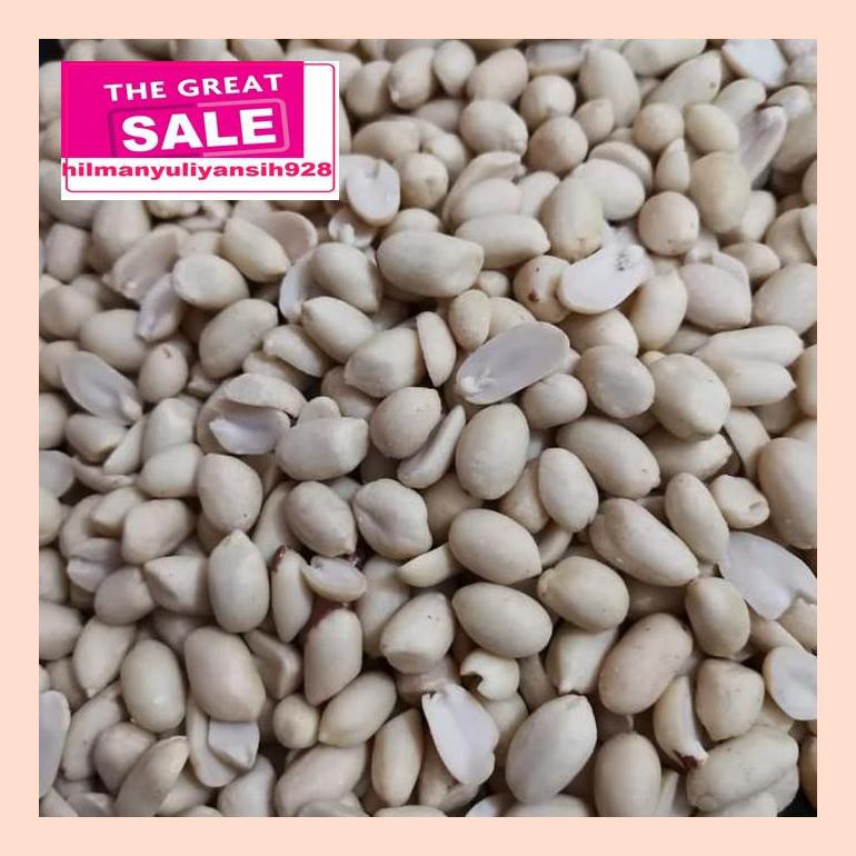 

S50Mra Kacang Tanah Kupas Mentah 41/51 Berat 1Kg / 1000Gr Ret05Vh