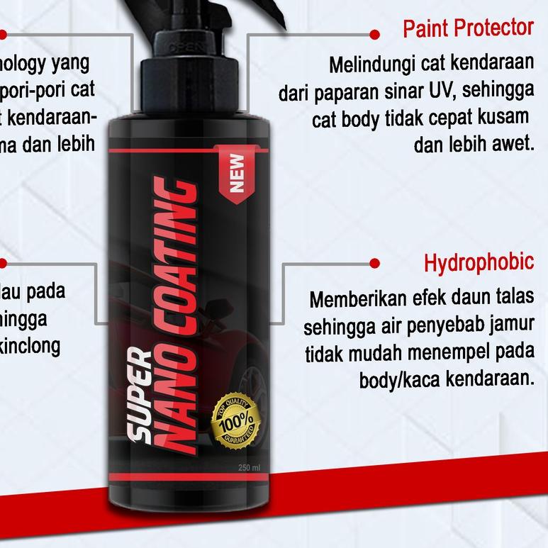 ✶ PROMO  [ GRATISS KANEBO ] SUPER NANO COATING 250ML / SUPERMAX / ORIGINAL PREMIUM NANO COATING ✈