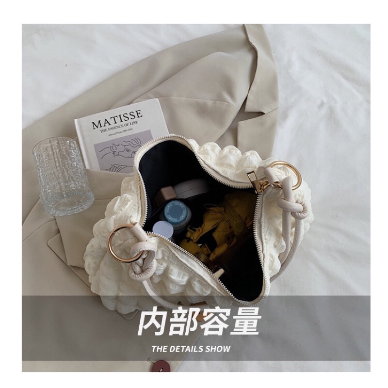 SG7842 syafniegalery tas hobo import motif kotak 2123