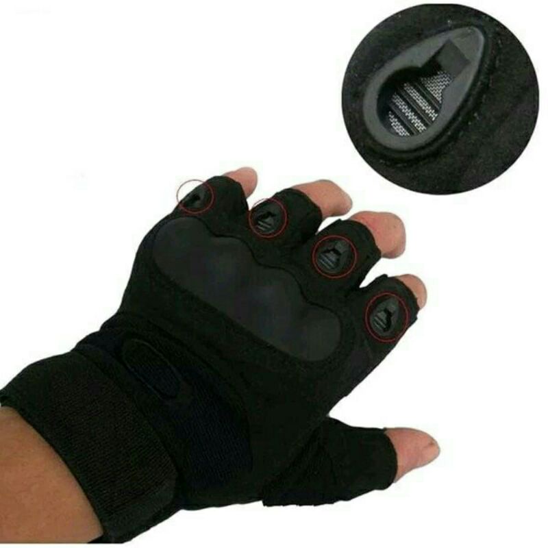 Sarung Tangan Oakley Half Finger Tactical Outdoor/Sarung Tangan Motor, Sepeda, Hiking Outdoor