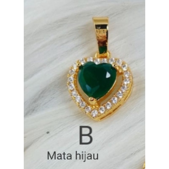 MJJ102. Liontin xuping Kalung lapis emas dgn mata zircon