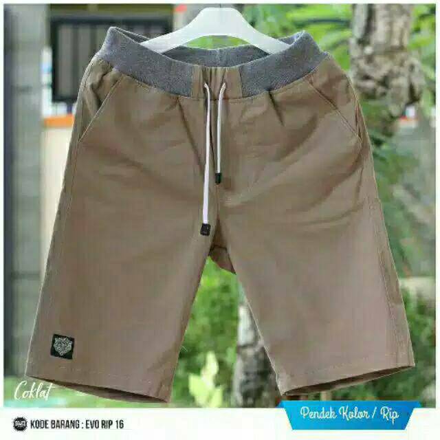 Celana Pendek Pria Chino Rip Kombet Halus Premium