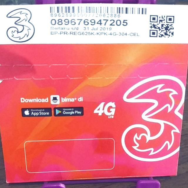 Kartu perdana tri 1gb