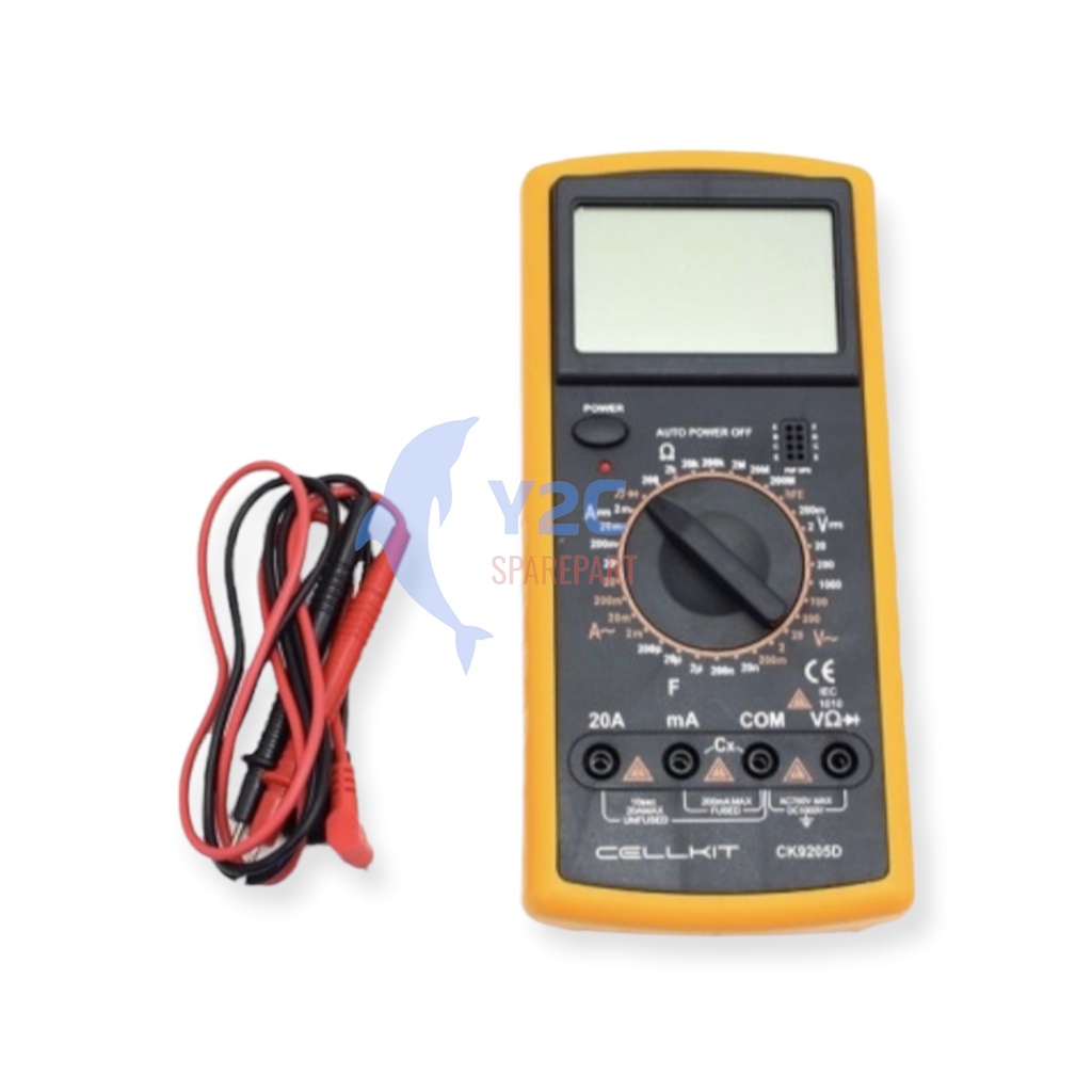 MULTITESTER DIGITAL CELLKIT 9205D / AVOMETER / TOOLS / ALAT SERVIS SERVICE HP LENGKAP TERLENGKAP TERMURAH