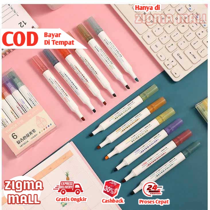 

COD Highlighter Spidol Stabilo Marker Liner 5 PCS Murah Sepidol Pewarna Alat Tulis Spedol Gambar