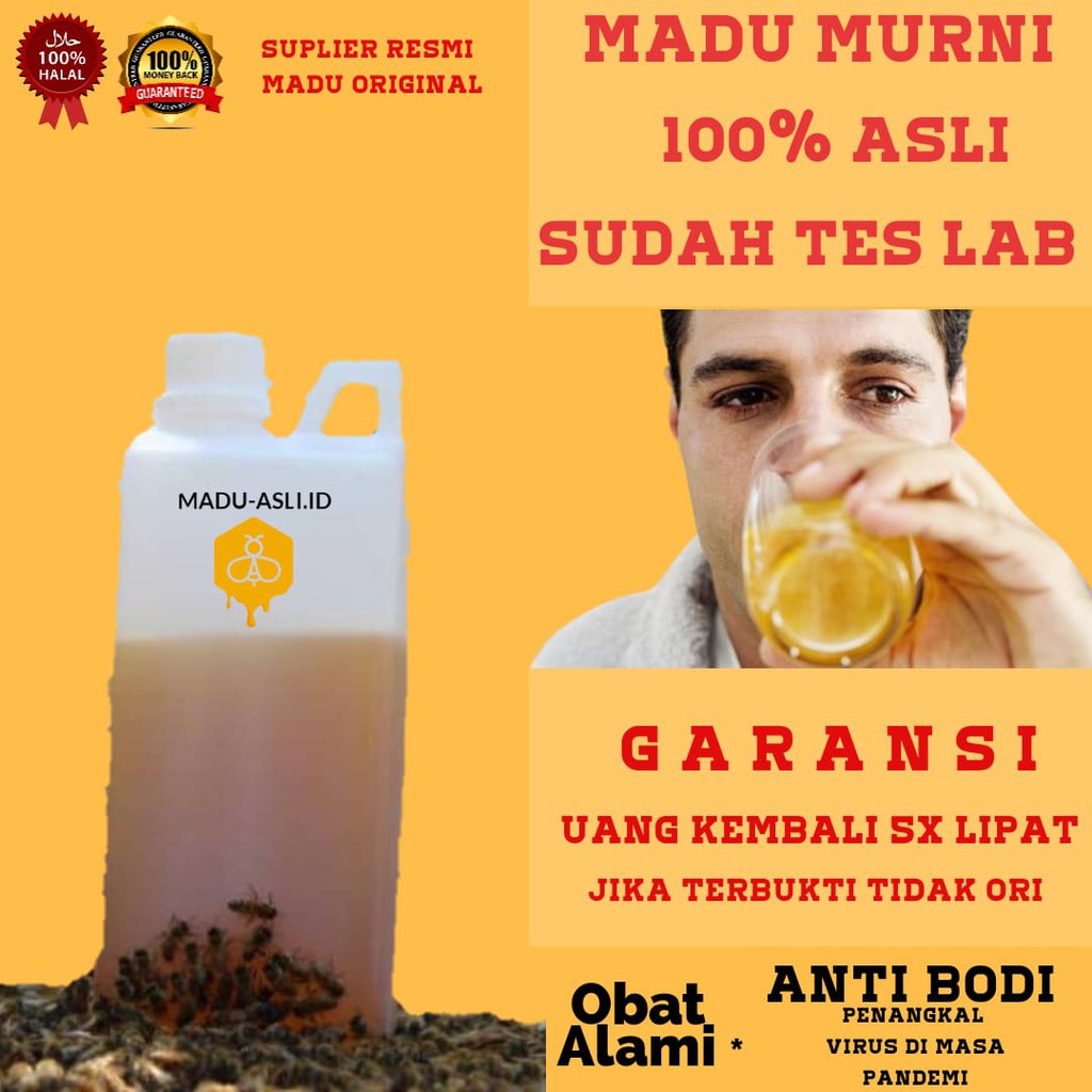 

Madu Asli 1000Gram Asli Hutan Sumbawa Dijamin Madu Asli