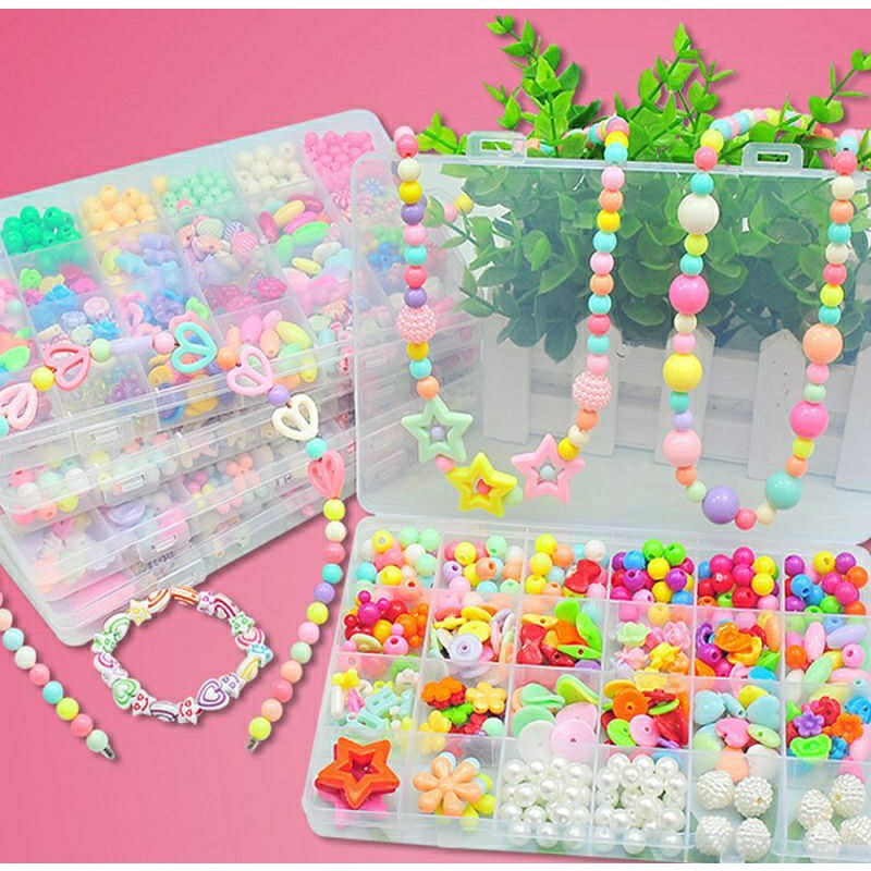 Mainan Edukasi Anak Meronce Gelang Kalung