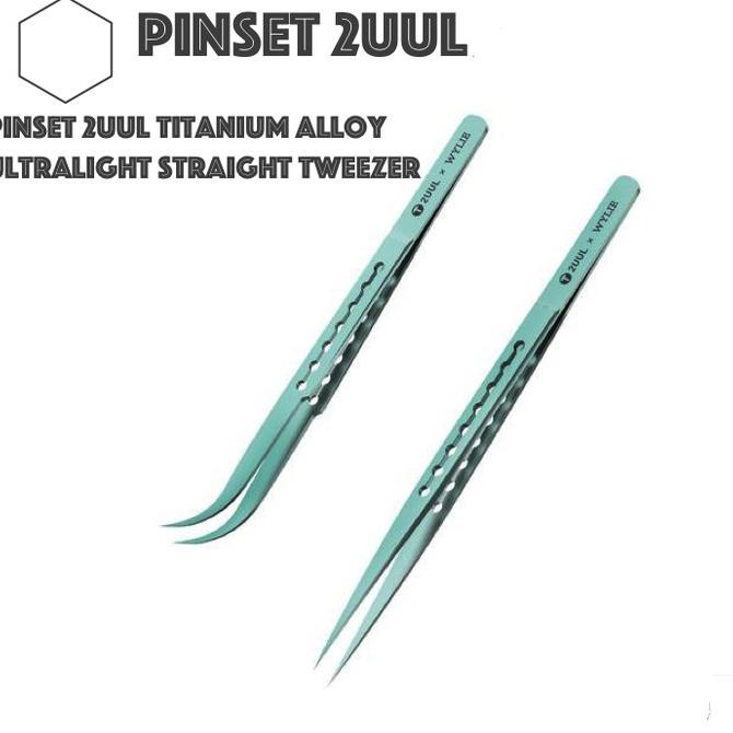 PINSET 2UUL Titanium Alloy Ultralight Tweezer TI11 / TI12
