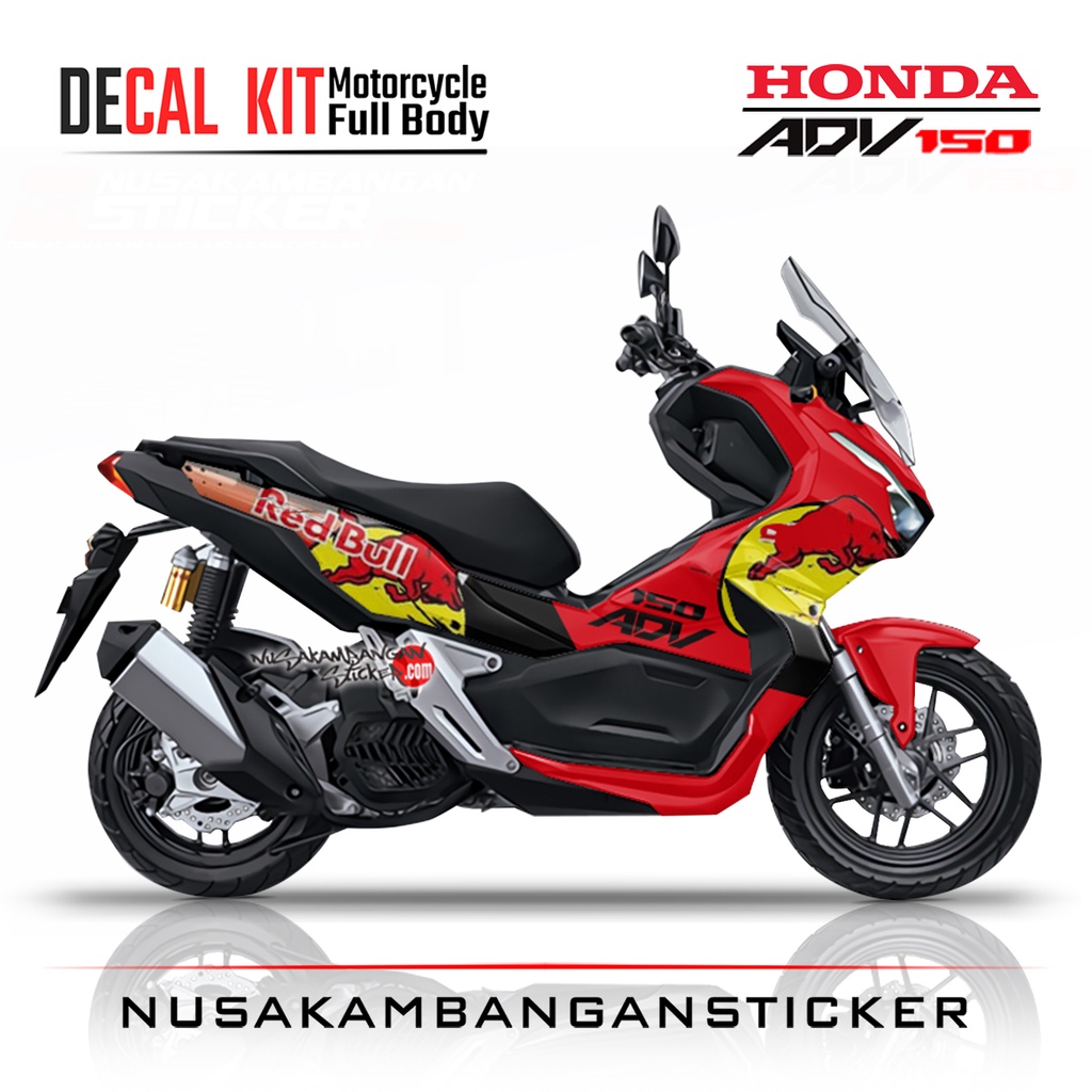 Stiker ADV 150 Banteng Merah