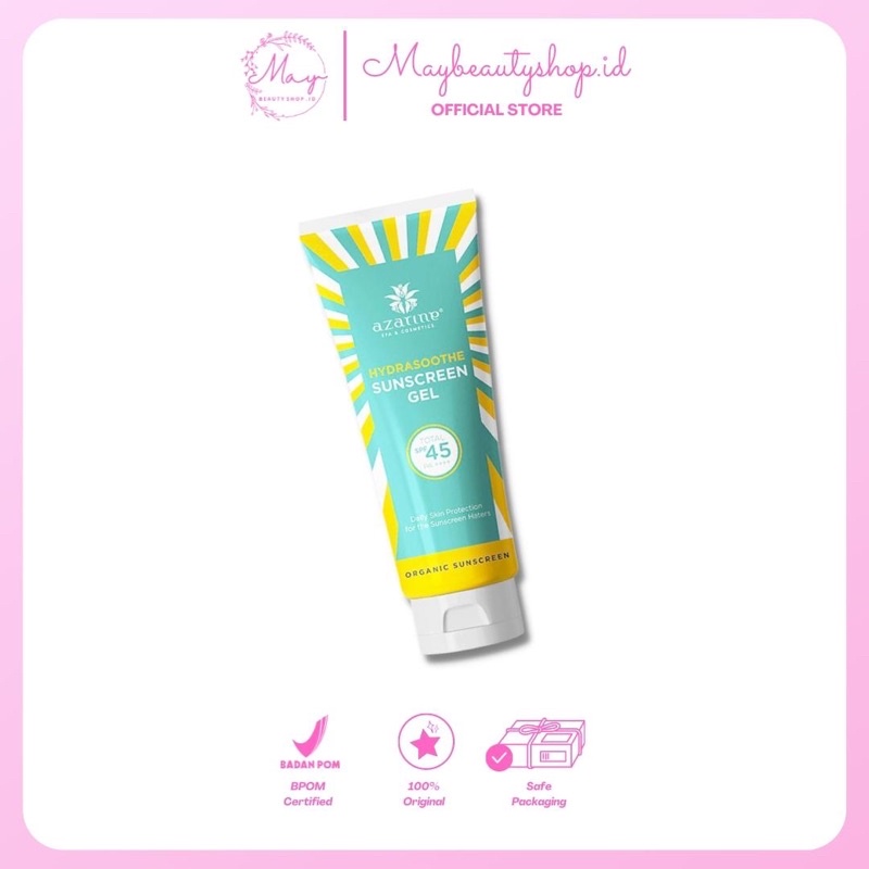 (BPOM) AZARINE Sunscreen Gel Isi 50ml (KEMASAN BARU TANPA BOX)